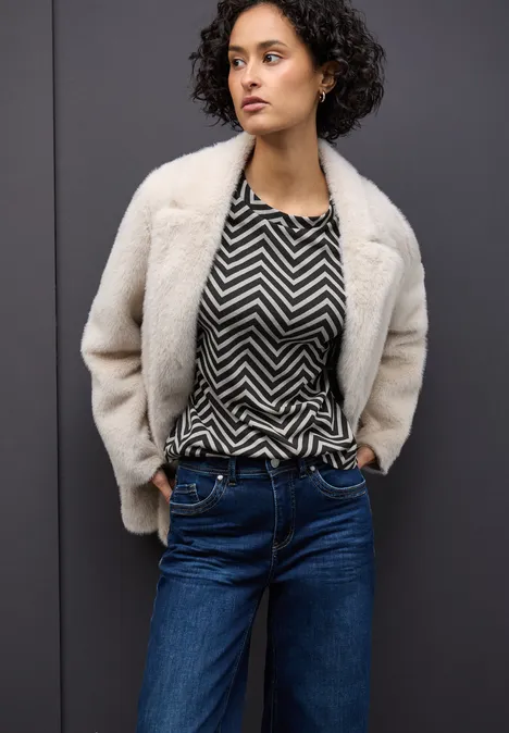 Wzorzysta koszula z żakardu Black Wzorzysta koszula z żakardu Black