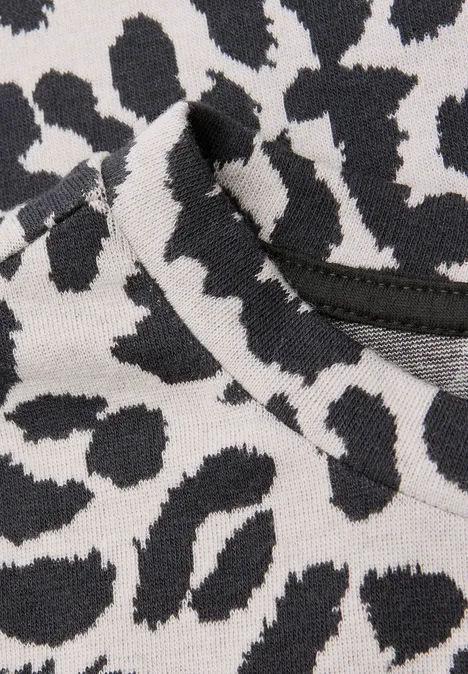 Gemustertes Jacquard Shirt soft beige