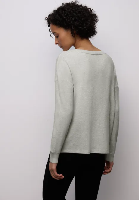 Shirt mit Glitzerdetails pelican grey mel.