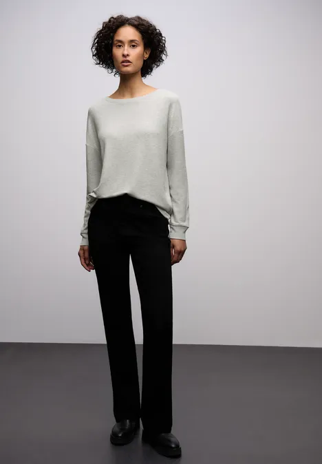 Shirt mit Glitzerdetails pelican grey mel.