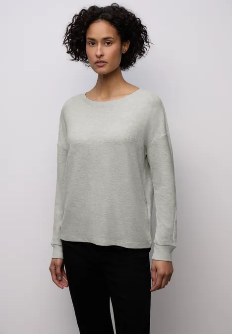 Shirt mit Glitzerdetails pelican grey mel.