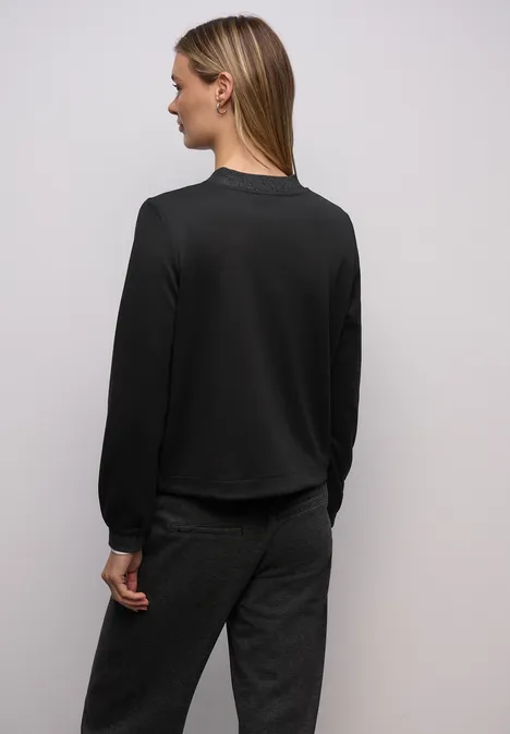 Blouson avec détails scintillants Black Blouson avec détails scintillants Black