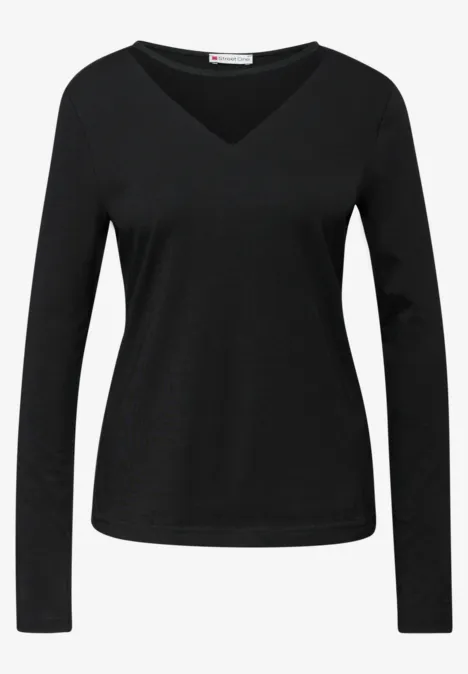 Shirt mit Meshdetails Black
