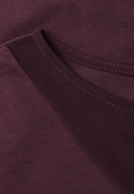 Shirt mit Meshdetails jazz berry