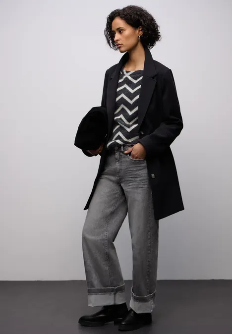 Flauschiges Shirt Black