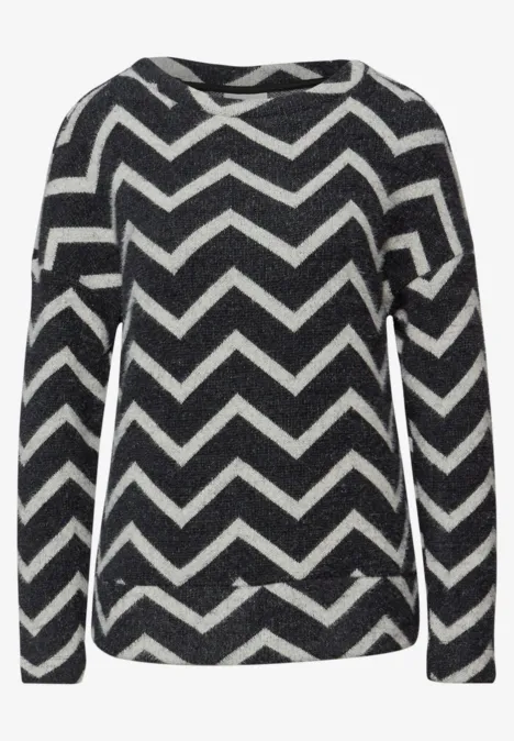 Flauschiges Shirt Black