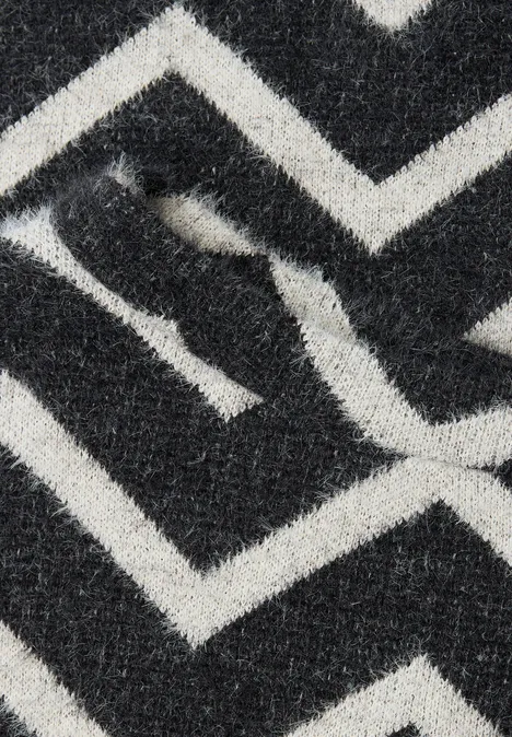 Flauschiges Shirt Black