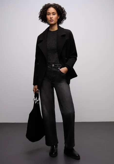 Glinsterende top Black