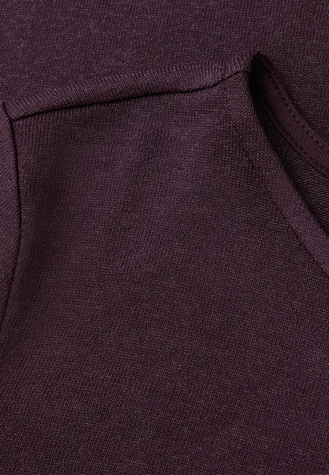 Glitzer Strick-Look Shirt jazz berry