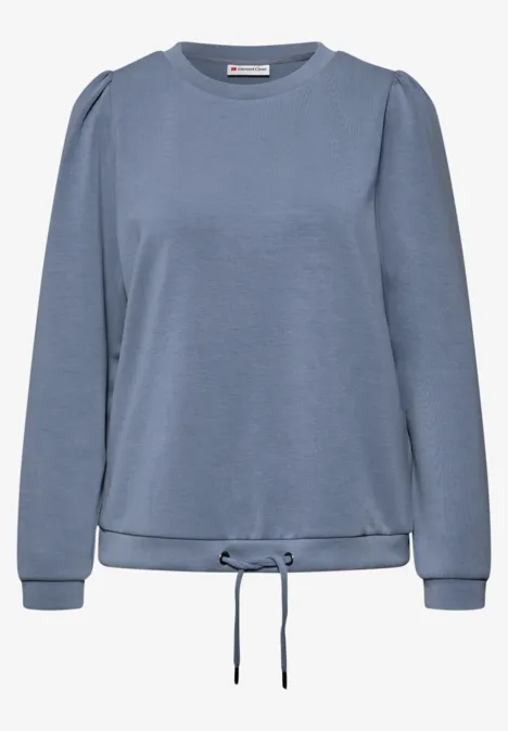 Silk-Look Shirt overcast blue