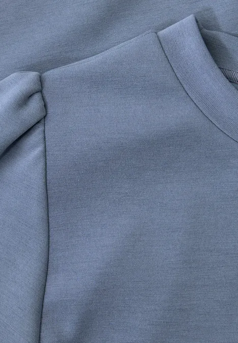 Silk-Look Shirt overcast blue