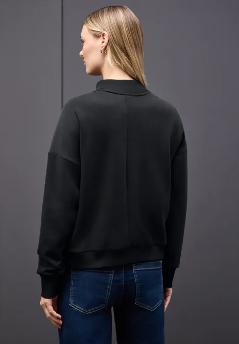 Silk-Look Jacke Black