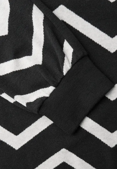 Shirt mit Galonstreifen Black