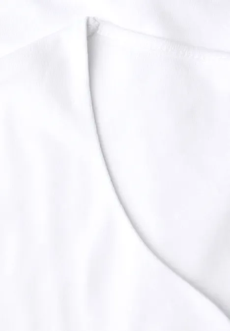 Shirt mit Herzausschnitt White