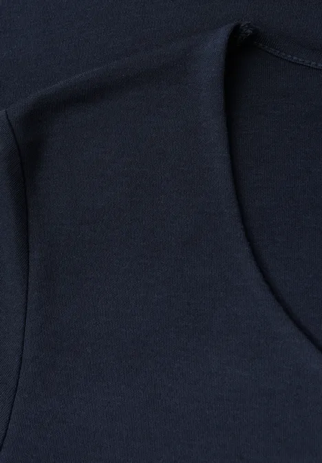 Shirt mit Herzausschnitt deep blue