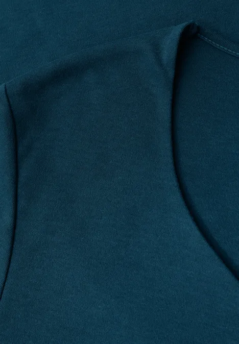 Shirt mit Herzausschnitt tide blue