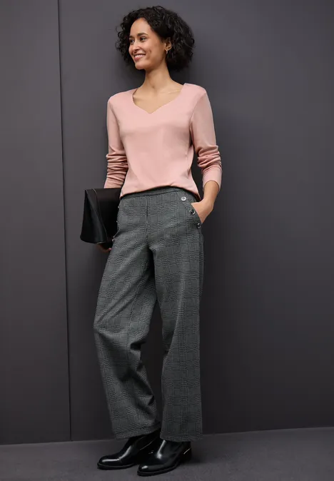 Bluzka z dekoldem w kształcie serca faded rose Bluzka z dekoldem w kształcie serca faded rose