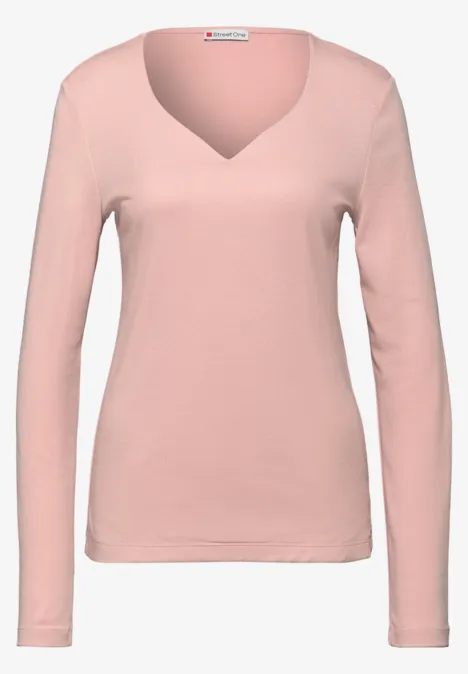 Bluzka z dekoldem w kształcie serca faded rose Bluzka z dekoldem w kształcie serca faded rose