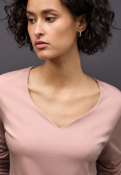 Bluzka z dekoldem w kształcie serca faded rose Bluzka z dekoldem w kształcie serca faded rose