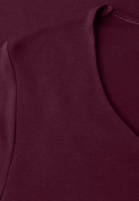 Shirt mit Herzausschnitt noble red