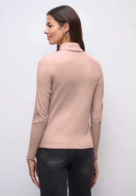 Basic Rollkragenshirt faded rose Basic Rollkragenshirt faded rose