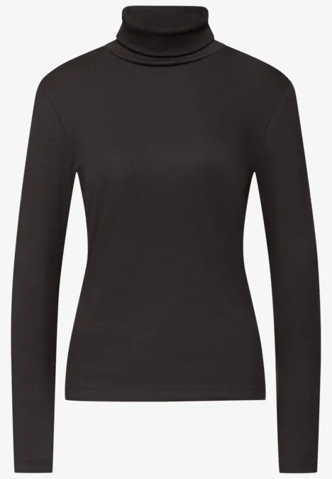 Basic Rollkragenshirt darkest brown Basic Rollkragenshirt darkest brown