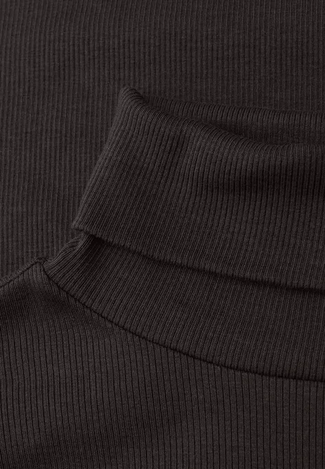 Basic Rollkragenshirt darkest brown Basic Rollkragenshirt darkest brown