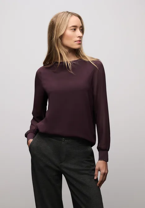 2in1 Chiffon Shirt jazz berry