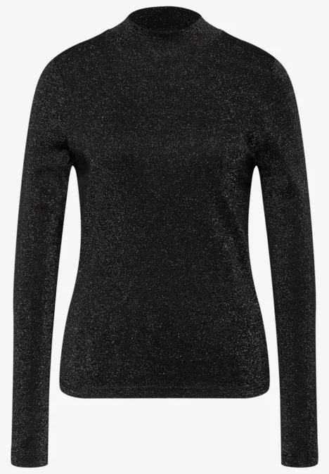 Glitzerndes Shirt Black
