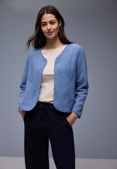 Veste souple bonnet blue