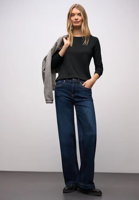 T-shirt basique à col rond Black T-shirt basique à col rond Black