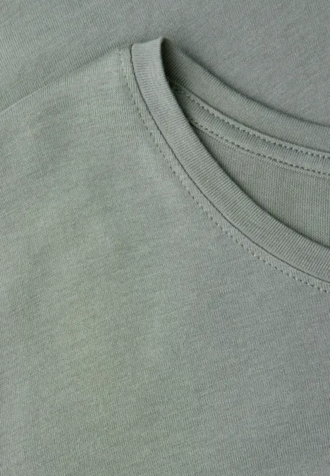 T-shirt basique à col rond dark serene green