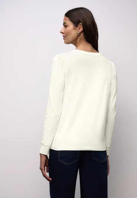 T-shirt avec fronces off white