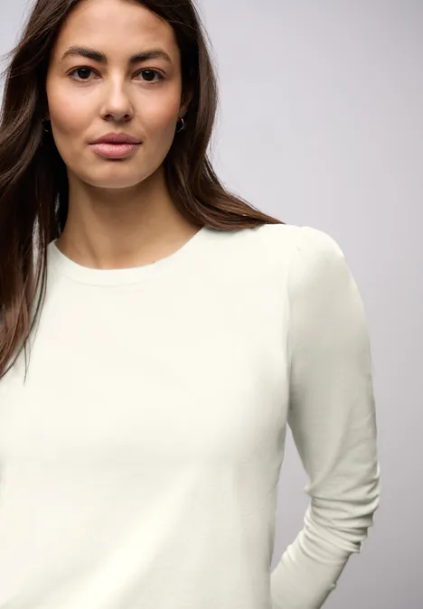 T-shirt avec fronces off white