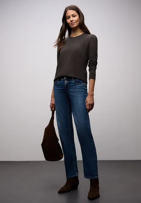 T-shirt avec fronces darkest brown T-shirt avec fronces darkest brown