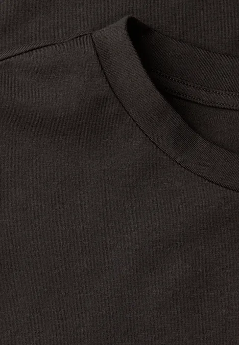 T-shirt avec fronces darkest brown T-shirt avec fronces darkest brown