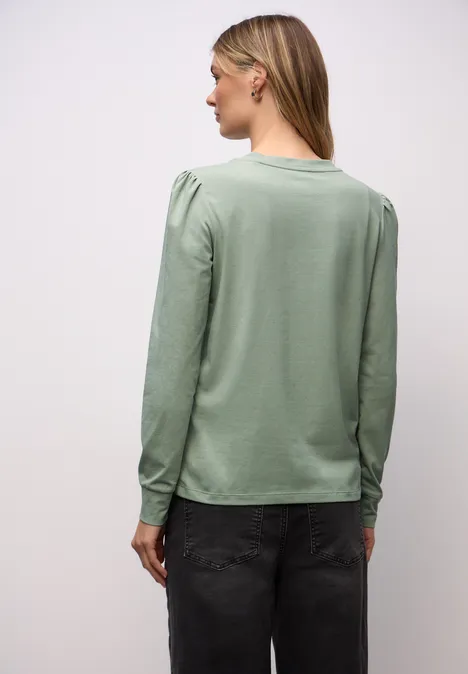T-shirt avec fronces dark serene green T-shirt avec fronces dark serene green