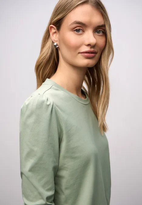 T-shirt avec fronces dark serene green T-shirt avec fronces dark serene green