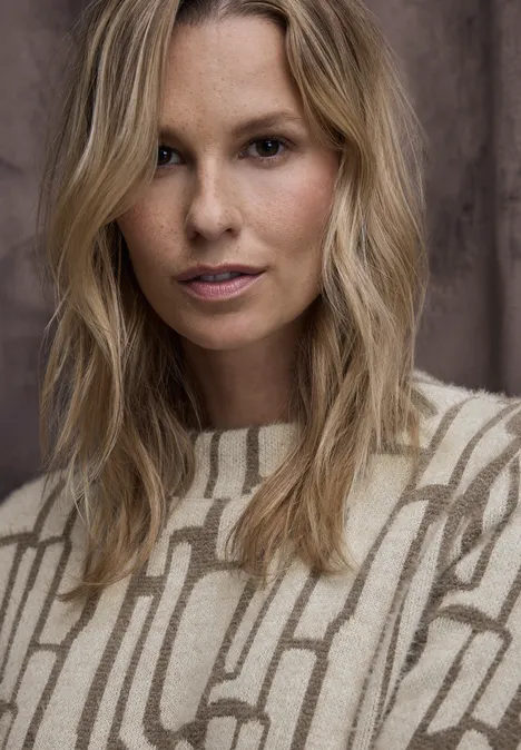 Gemustertes Shirt soft beige