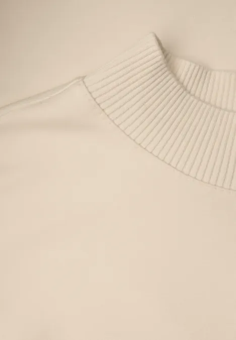 Shirt mit Ripp-Details soft beige Shirt mit Ripp-Details soft beige