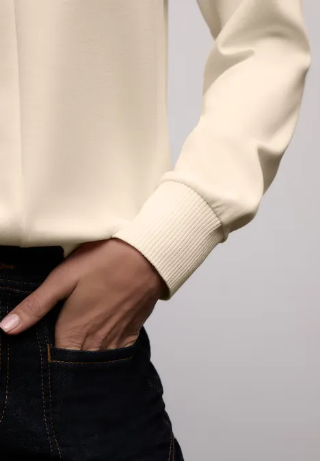 Shirt mit Ripp-Details soft beige Shirt mit Ripp-Details soft beige