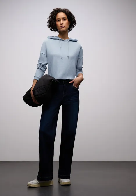 Chemise à capuche Melange frosted blue mel.