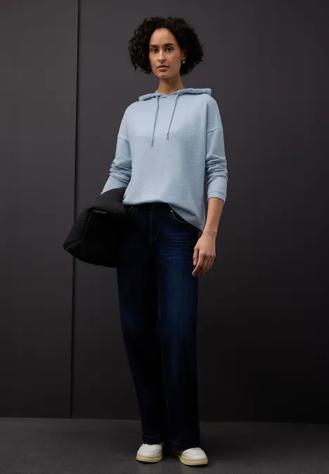 Chemise à capuche Melange frosted blue mel.