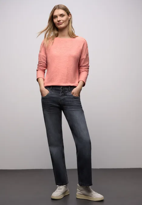 T-shirt doux avec boutons null