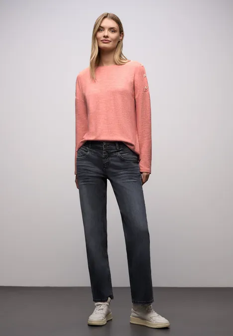 T-shirt doux avec boutons null