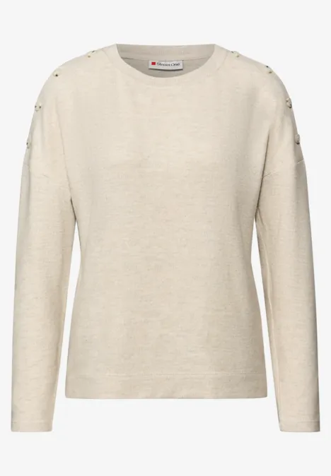 T-shirt doux avec boutons null