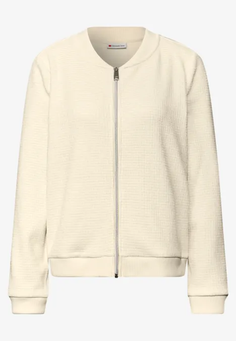 Veste structurée chatoyante soft beige