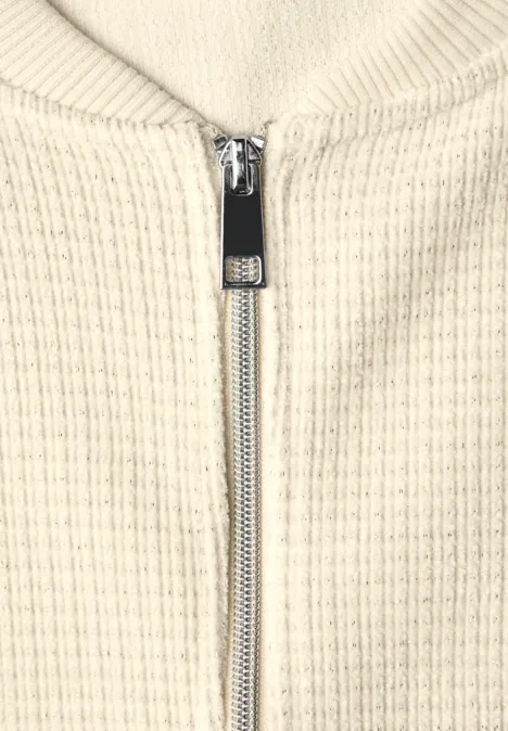 Veste structurée chatoyante soft beige