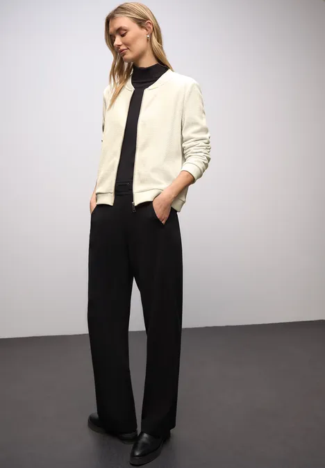 Veste structurée chatoyante soft beige