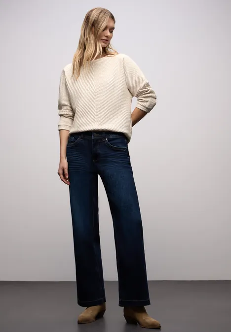 T-shirt structuré deux tons off white T-shirt structuré deux tons off white